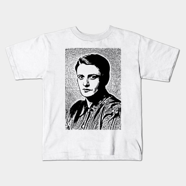 Ayn Rand Kids T-Shirt by Historia